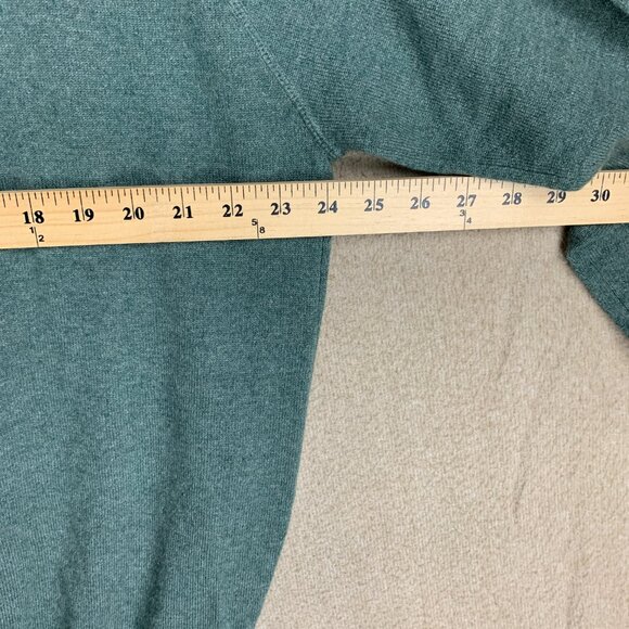 🚨SOLD🚨MAGNIN 100% Cashmere Men’s Size Large Green Crew Neck Pullover - Picture 7 of 12